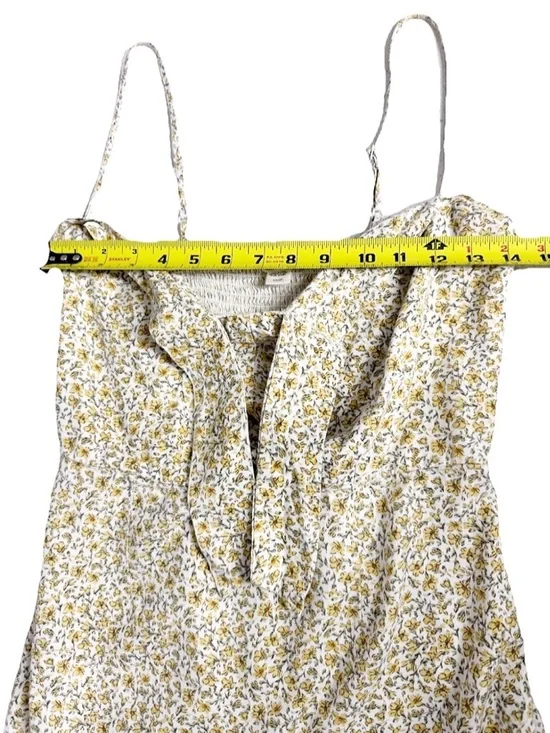 Billabong Endless Summer Knot Front Mini Dress Floral Smocked Back S - Picture 8 of 10